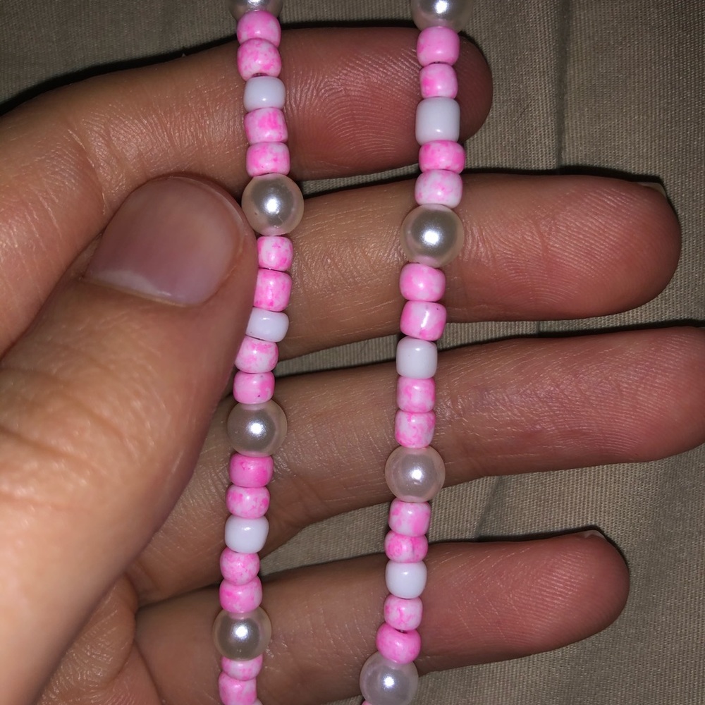 Pink Phone Beads Accessory